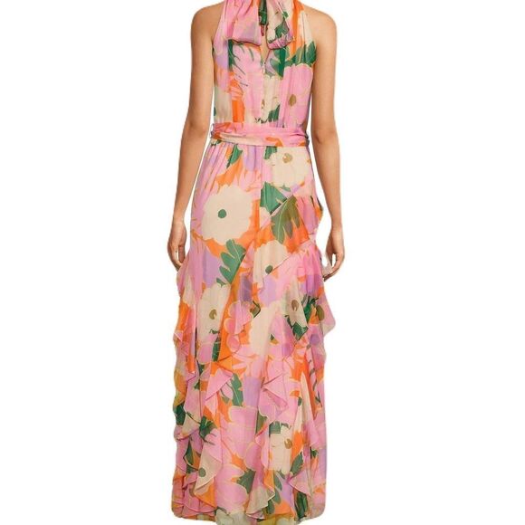 Alex Marie Floral Halter Maxi Dress - Size 18 - Picture 2 of 3